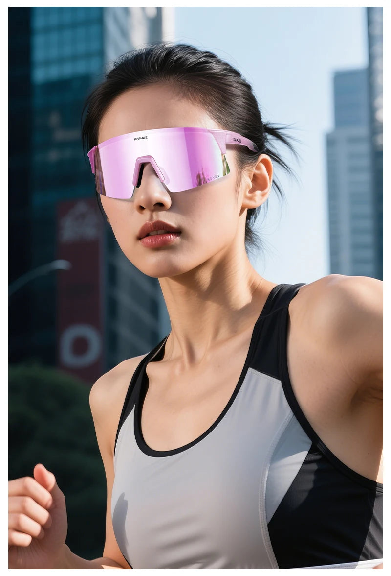 Kapvoe Photochromic Men Bike Cycling Sunglasses Women Glasses Bicycle Sports Running Glasses Outdoor UV400 New Road Goggles