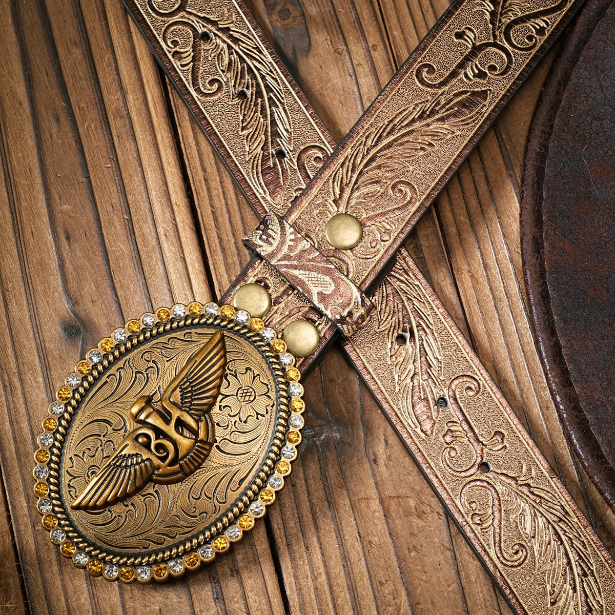 Vintage and fashion collision! PU leather alloy buckle waistband, for both men and women, to create a personalized western style