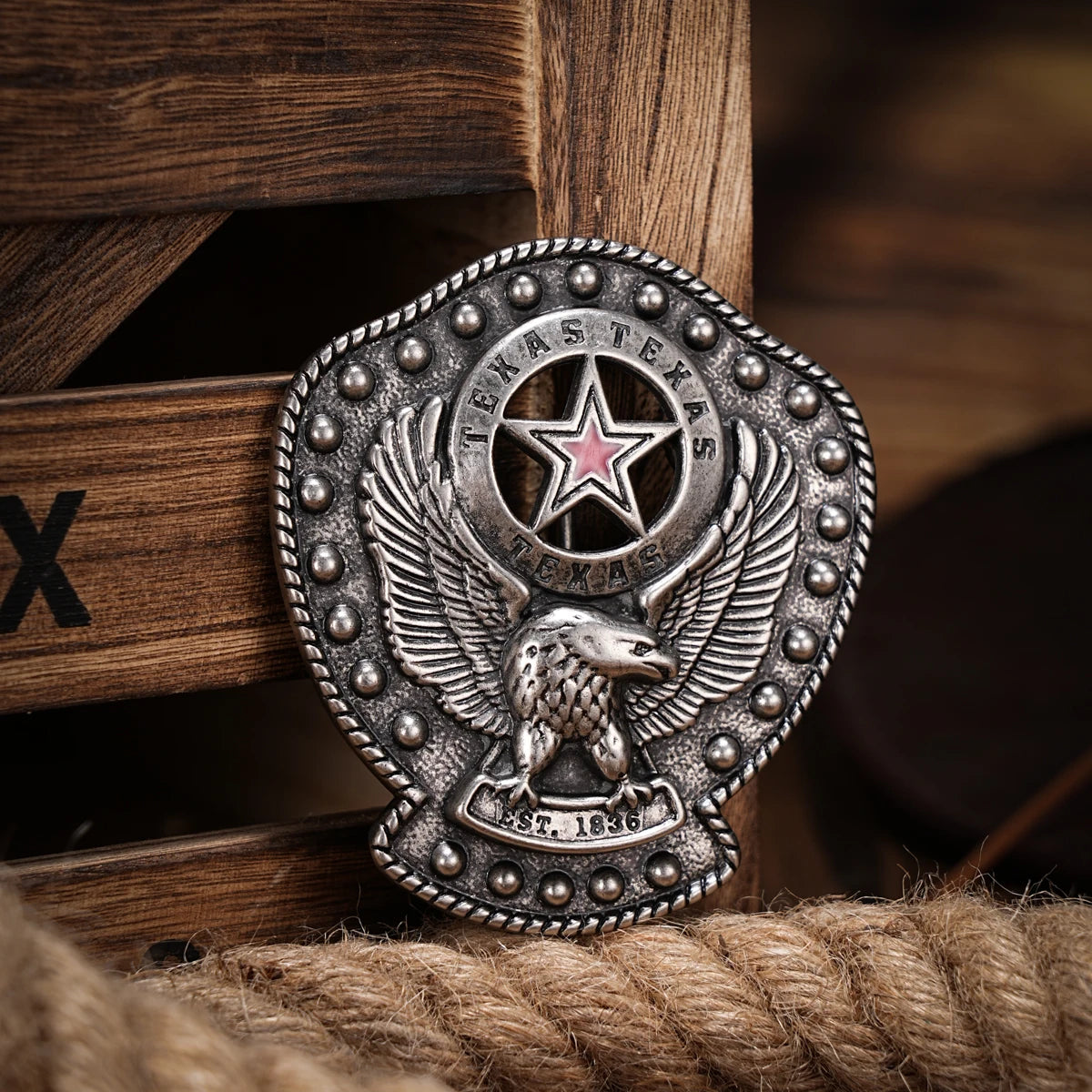 Western Belt Buckle Initial Vintage-Cowboy Rodeo Silver Large Skull Belt Buckle for Men Women