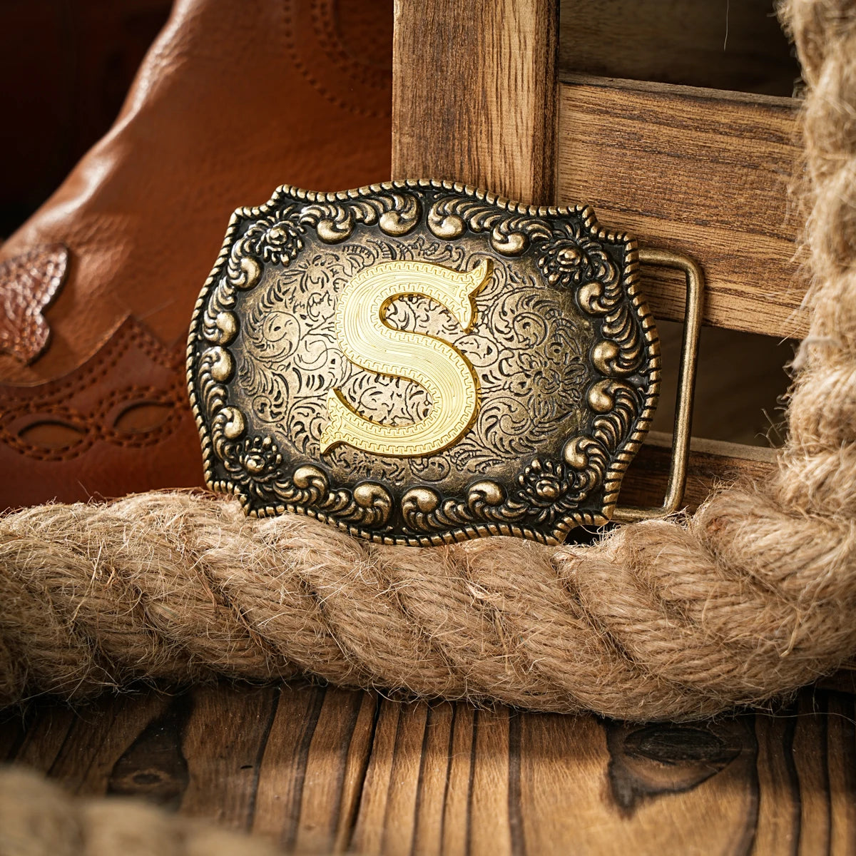 Western style letter motherboard buckle belt buckle head belt buckle head one