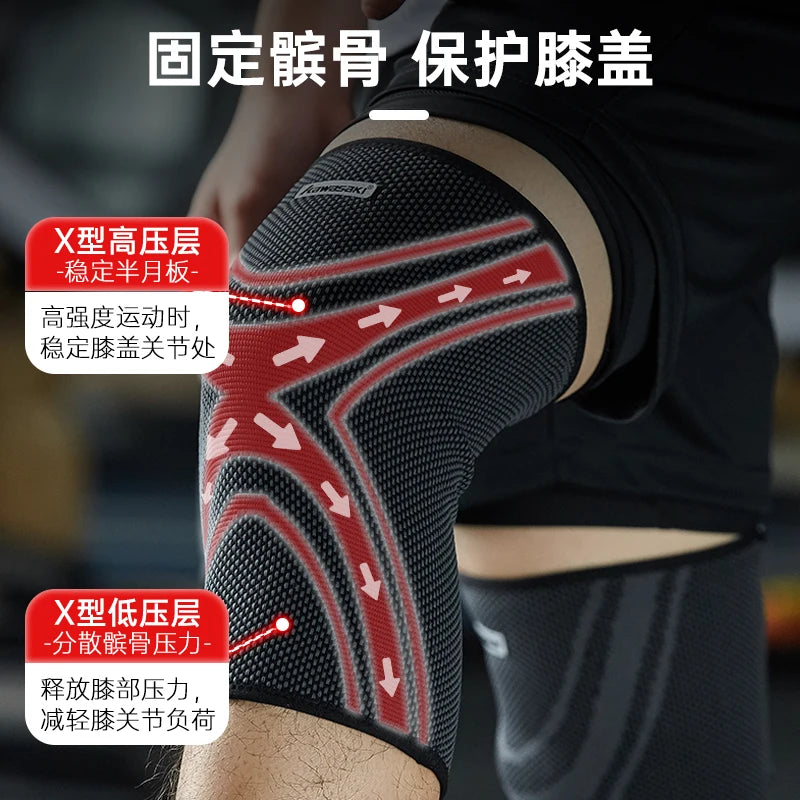 KAWASAKI Knee Pads for Badminton Basketball Yoga Women Men Patella Brace Knee Support Fitness Protector Work Gear