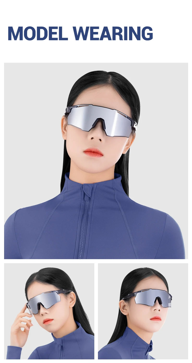 Kapvoe New Ultra HD Bicycle Sports Glasses Men Women Outdoor Road Riding Sunglasses Mountain UV400 Cycling Driving Goggles