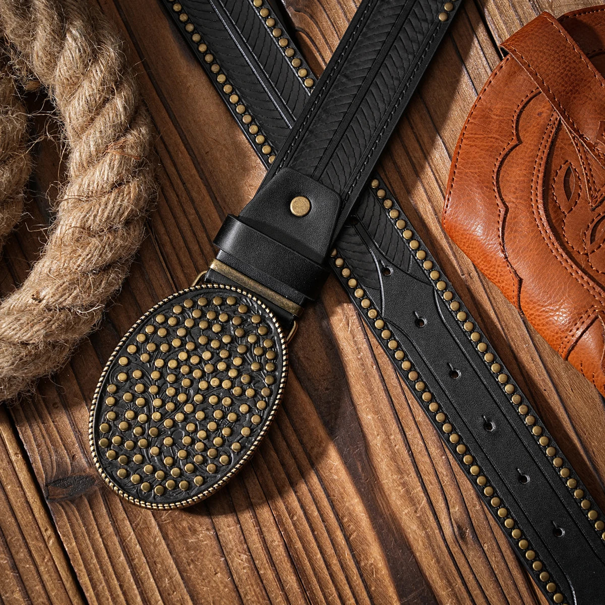Casual, individual and retro belts, Western-style clothing accessories, metal buckles, PU belts, suitable for both men and women