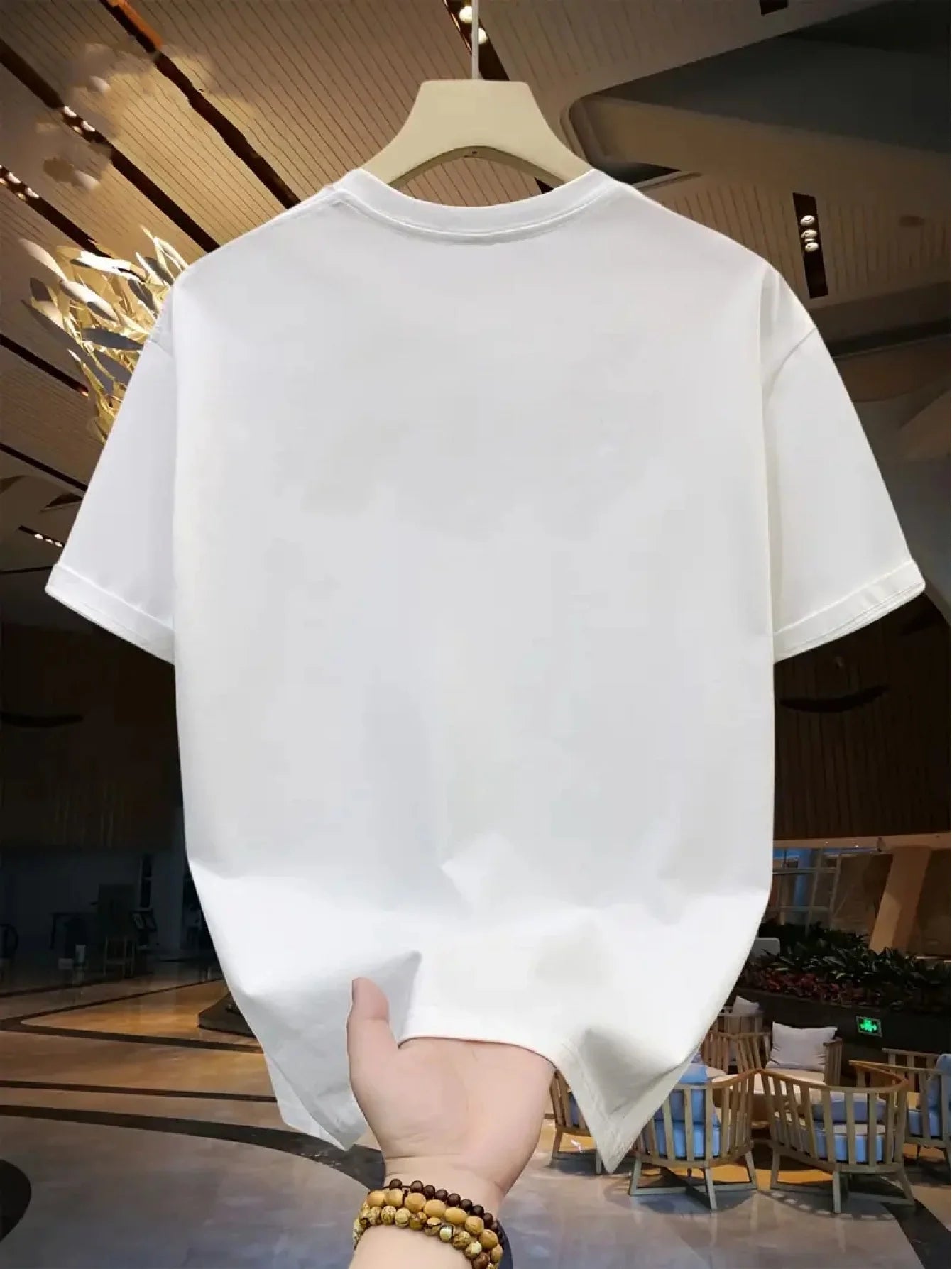 Summer men's 100% pure cotton casual sports loose cat pattern printed comfortable round neck short sleeved T-shirt top