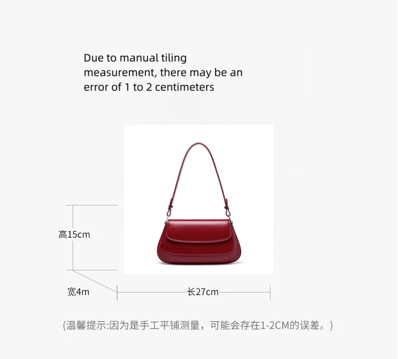 YANATARI underarm cowhide Genuine leather handbags women vintage shoulder bag female luxury bags womens high quality 2025