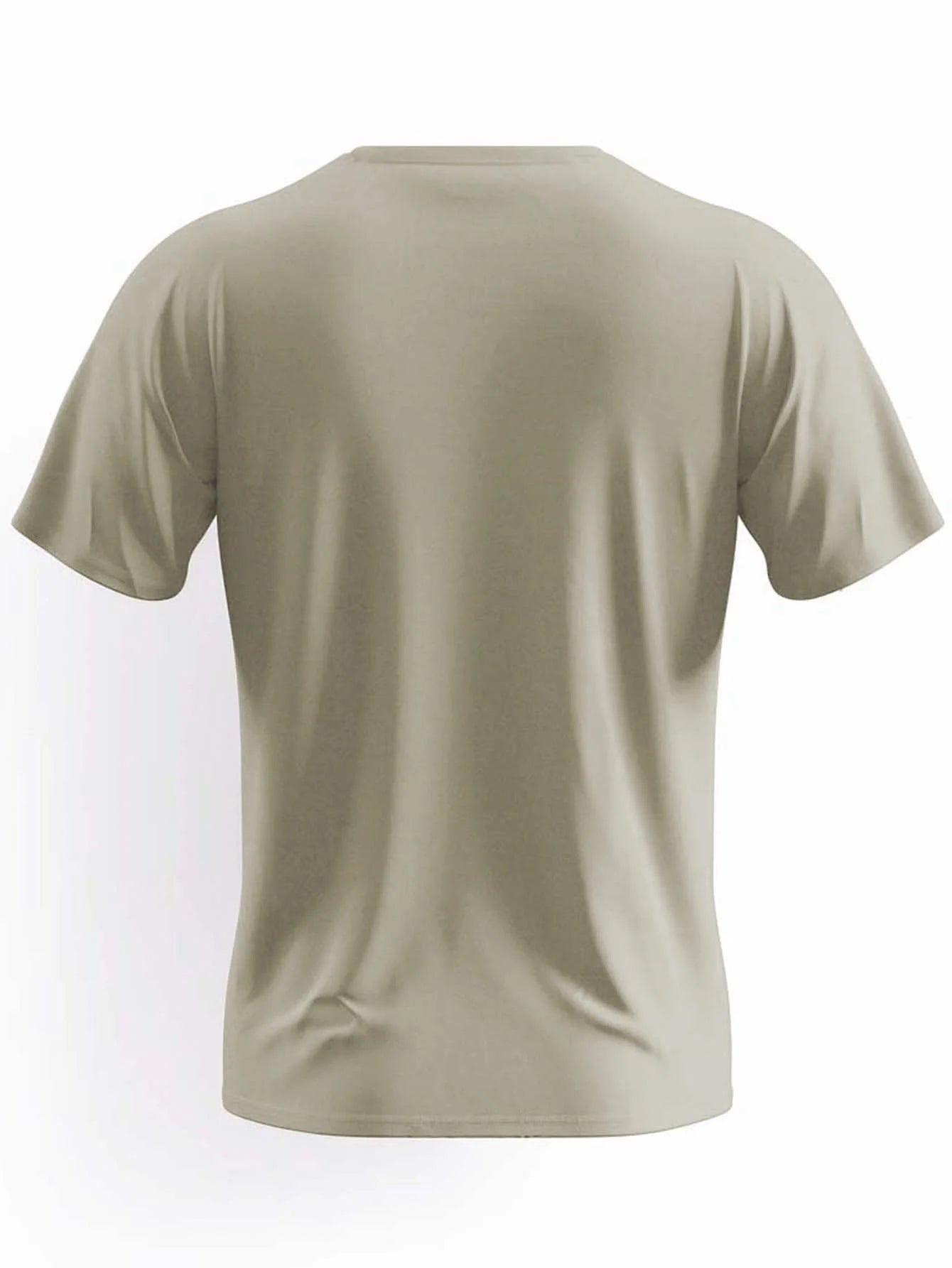 Men's summer 100 cotton ALPHA printed loose solid color multi-color optional sports round neck short sleeved T-shirt top