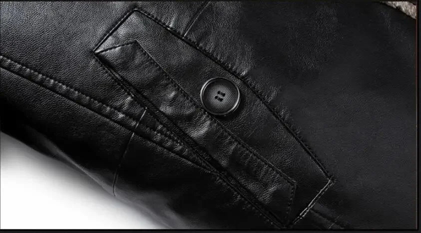 Mens Clothing Genuine Sheep Leather Coat Winter Parka Real Fur Long Plush Thick Oversize Sheepskin Jackets For Man M-5XL