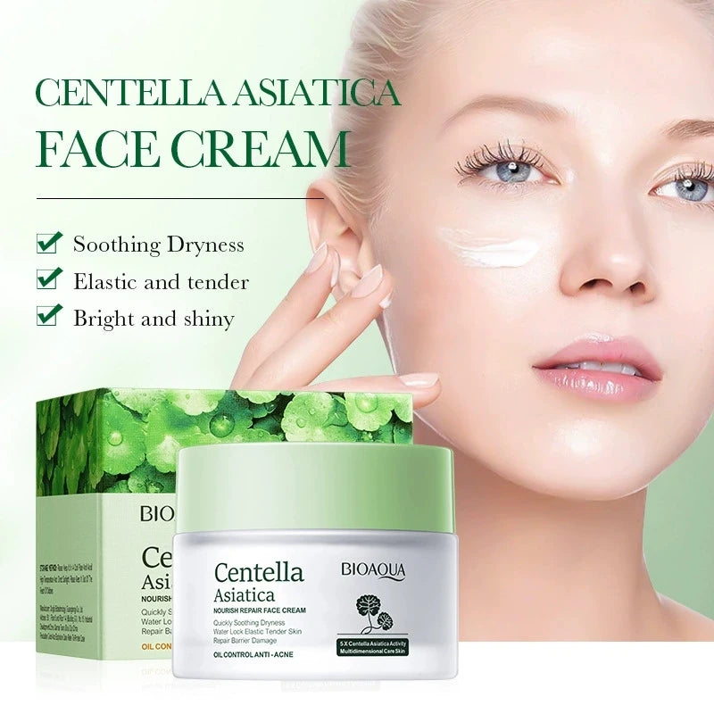 BIOAQUA Centella Asiatica Skin Care Sets Moisturizing Face Cream Anti Dark Circles Anti-aging Eye Cream Travel Size Skin Care