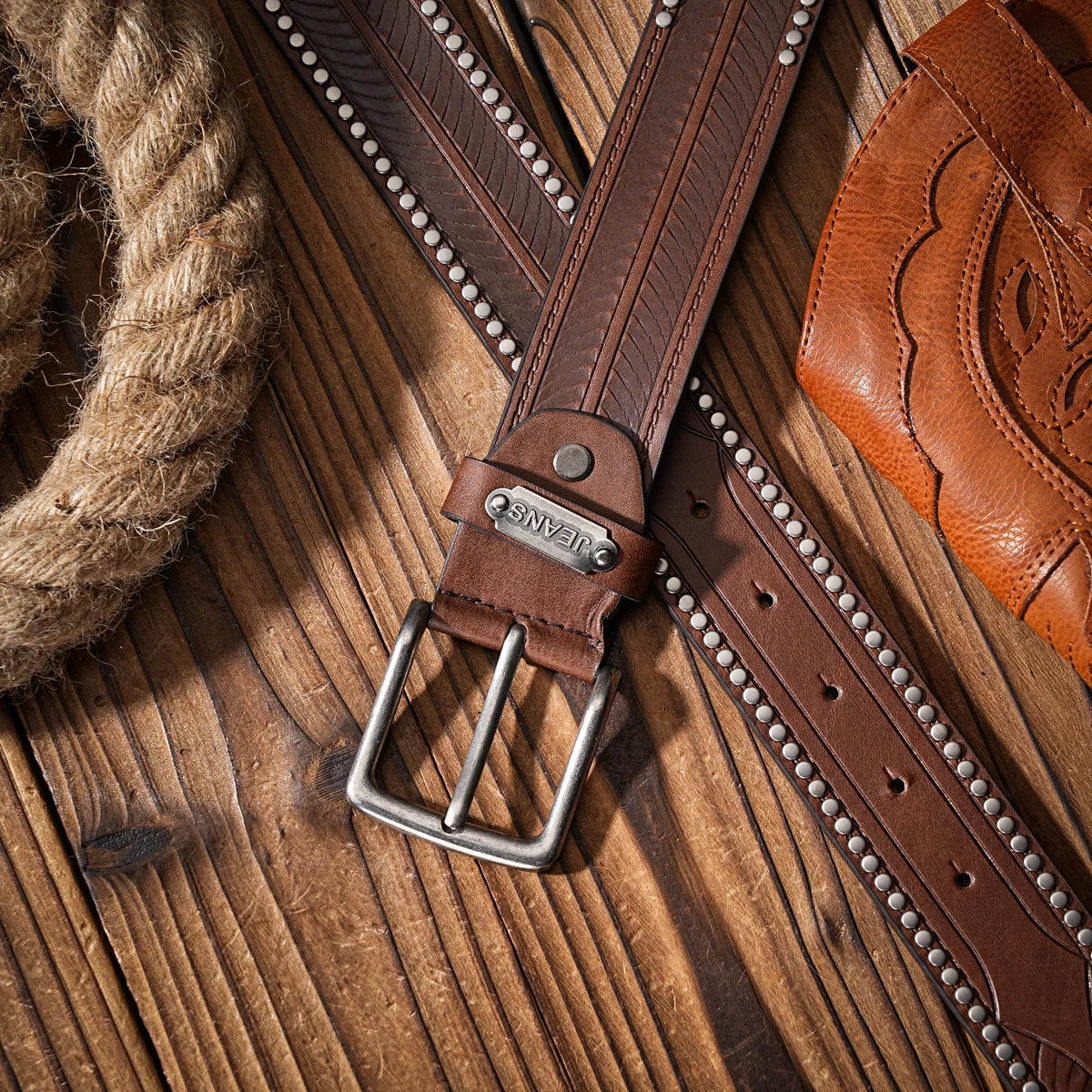 Casual, individual and retro belts, Western-style clothing accessories, metal buckles, PU belts, suitable for both men and women