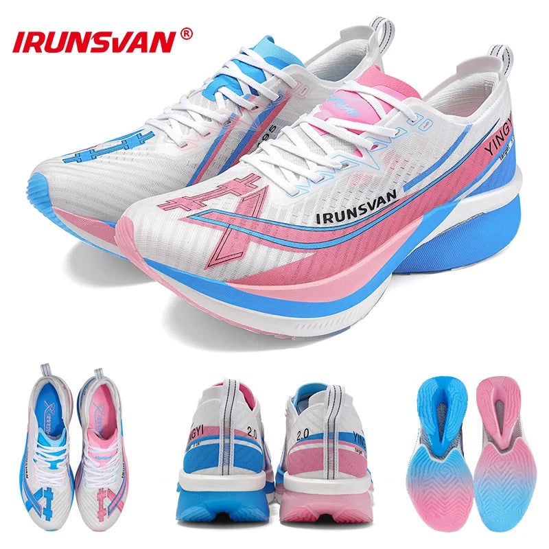 IRUNSVAN Shadow Wing 2.0 Carbon 2024 Sport Shoes Original Trendy Casual Sneakers Outdoor Marathon Running Shoes Men Unisex