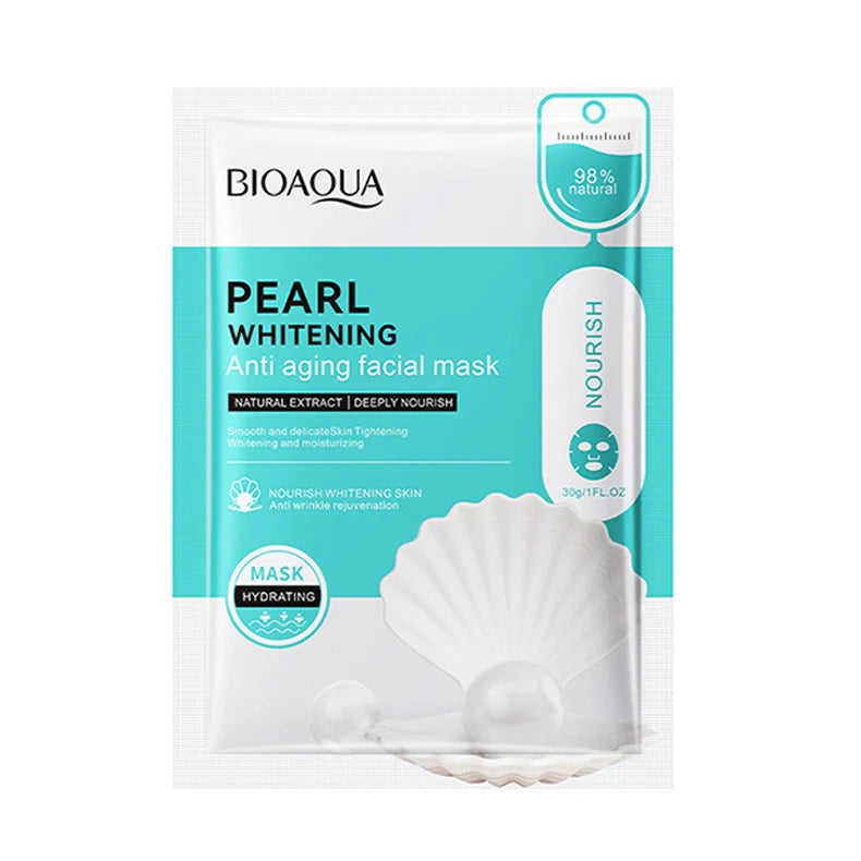 20pcs BIOAQUA Snail Hyaluronic Acid Face Mask skincare Moisturizing Hydrating Firming Facial Masks Face Skin Care Products