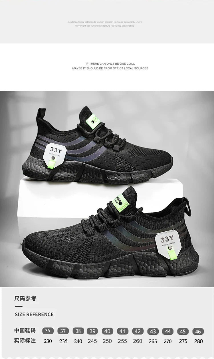 New Men's Sneakers Thick Sole Comfortable Casual Shoes Men Breathable Running Shoes Summer Man Tennis Shoes Large Size Men Shoe