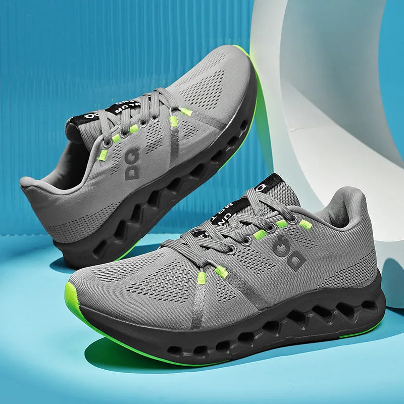 New Running Shoes Men Mesh Lightweight Flat Outdoor Gym Jogging Shoes Comfortable Original Tennis Shoes Cushioning Sneakers Man
