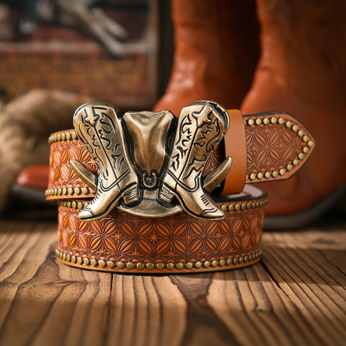 A casual and retro belt, a waist accessory for Western-style clothing, metal buckle, PU belt, suitable for both men and women