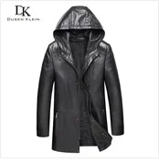 Brand leather jackets formen Genuine Sheepskin coats Crocodile pattern Dusen Klein Fashion leather men coat and jacket J1718