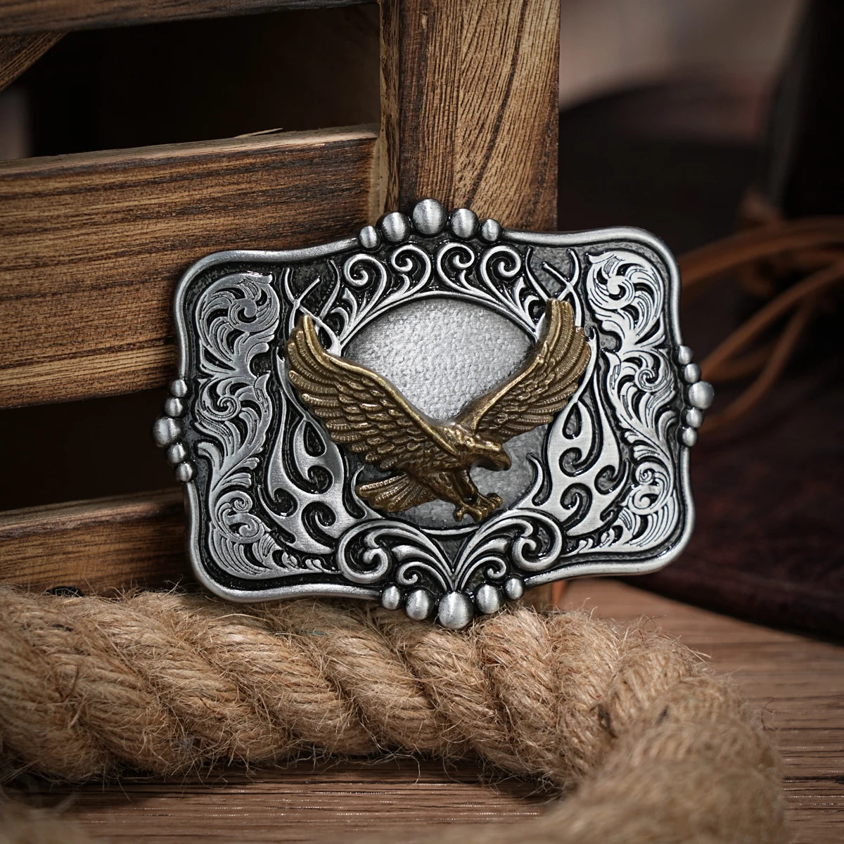 Western Belt Buckle Initial Vintage-Cowboy Rodeo Silver Large Skull Belt Buckle for Men Women