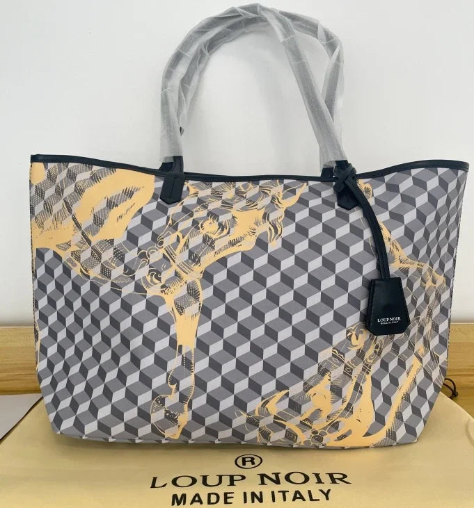 LOUP NOIR New Tote Bag for Women Famous Brands Bag Large Capacity Shoulder Women Bags LOUP NOIR Bag High Quality Casual Totes