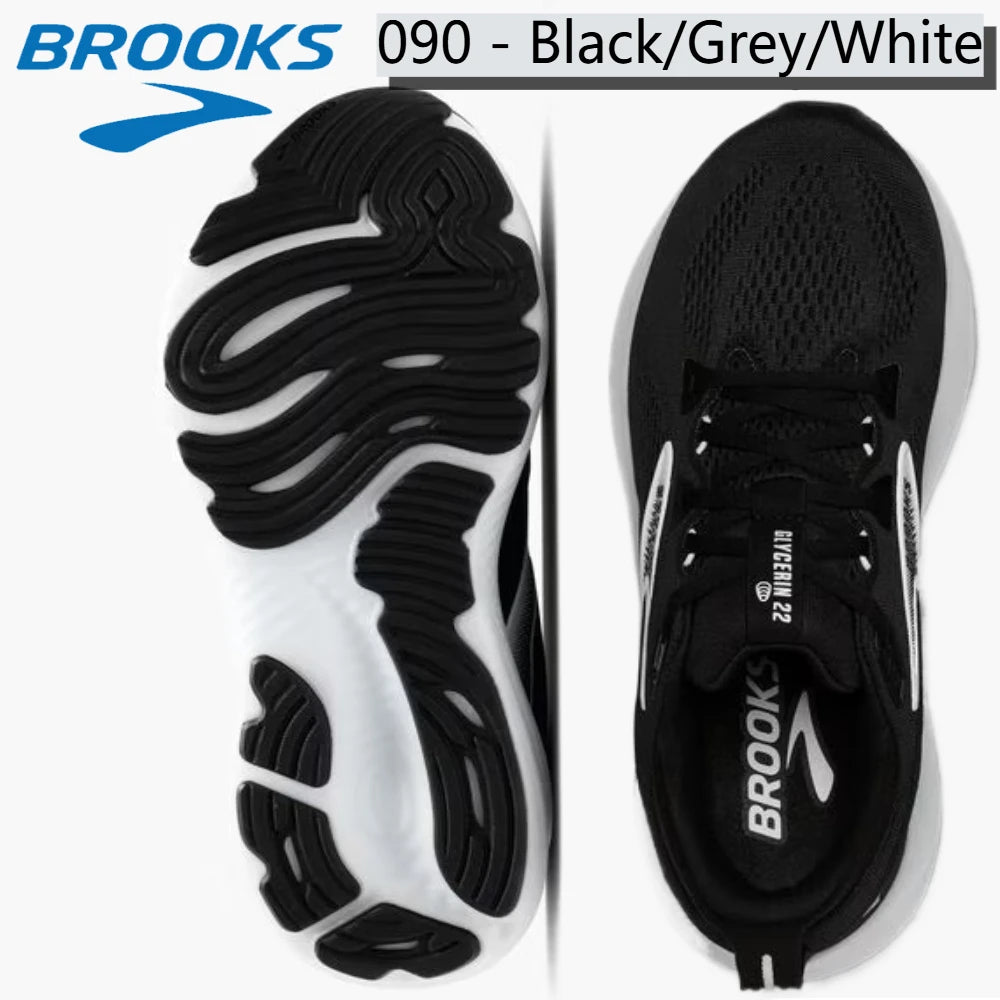 Brooks Glycerin 22 Running Shoes Men Women DNA Tuned Dual Density Cushioning Road Training Sneakers