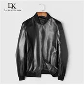 Brand leather jackets formen Genuine Sheepskin coats Crocodile pattern Dusen Klein Fashion leather men coat and jacket J1718