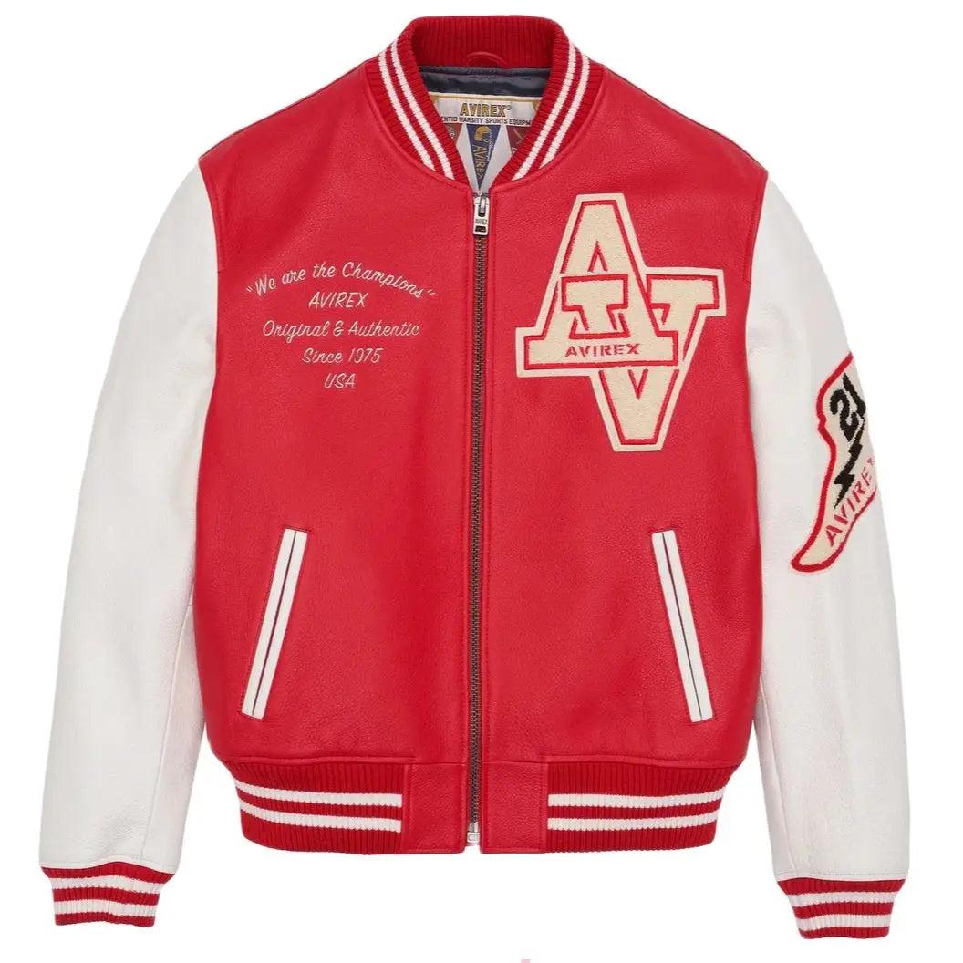 Men's Real Leather Jacket with Embroidery thicken first layer cowhide leather Leather Winter Classic Warm Baseball outfits Coat