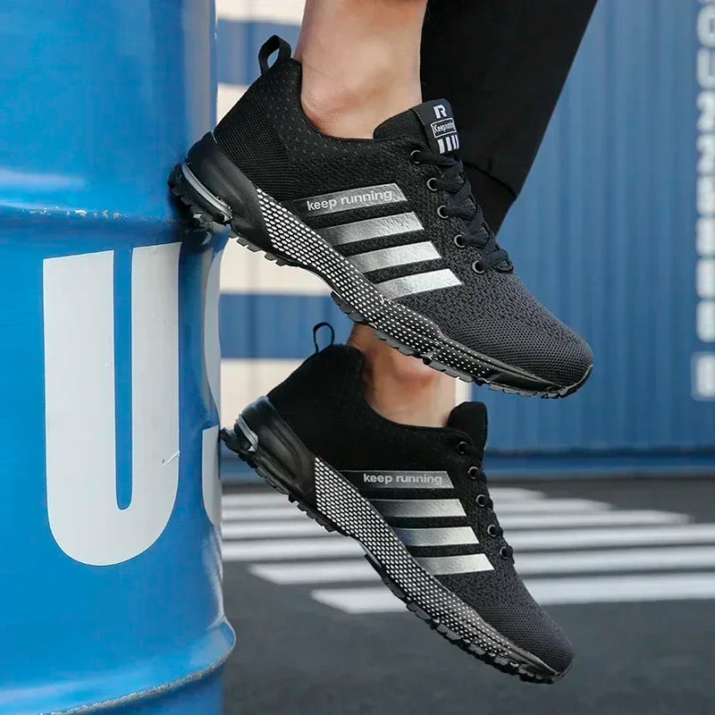 Men Casual Sneakers Summer Breathable Sport Shoes Lightweight Outdoor Mesh Running Shoes Athletic Jogging Tenis Walking Shoes