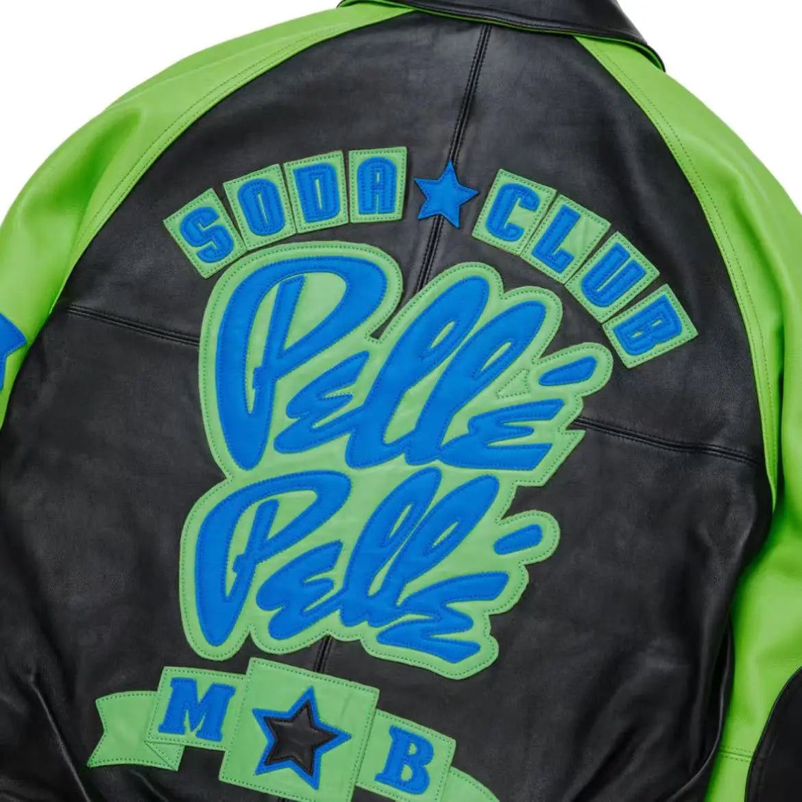 2025 Spring New Classic Soda Club Plush Jacket Europe Imported Lamb Skin Jacket Double Leather Embroidered Men's Leather Coat
