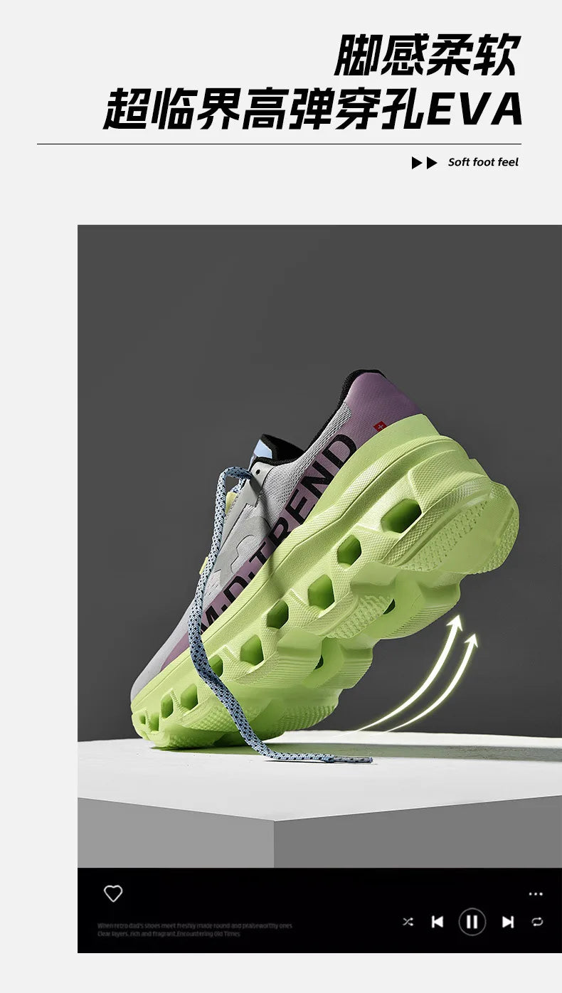 Outdoor Tennis Men Shoes Soft Sole Breathable Casual Sports Shoes Mesh Surface Breathable Cushioned Running Shoes Sneakers