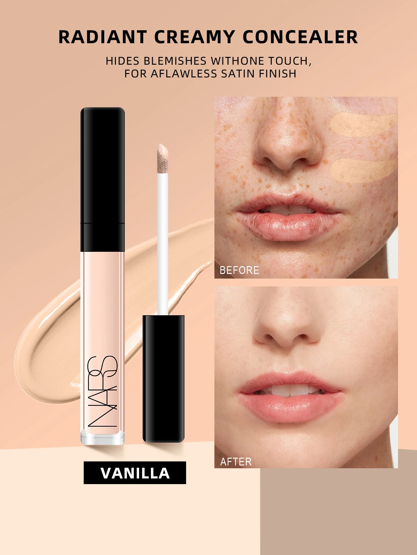 Nars Radiant Creamy Concealer #Custard #Honey #Vanilla #Chantilly 0.22 oz./6ml
