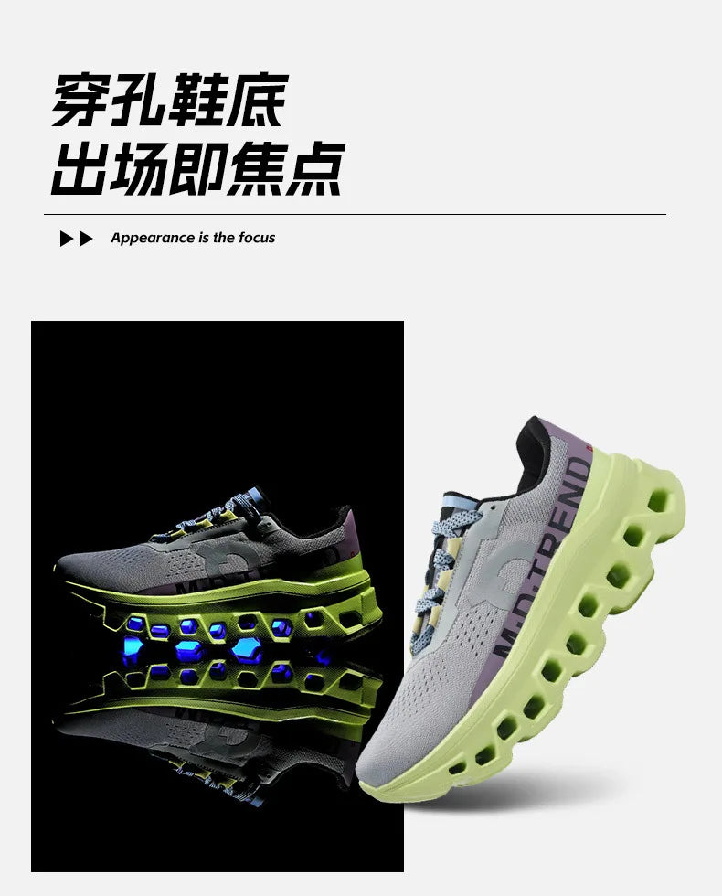 Outdoor Tennis Men Shoes Soft Sole Breathable Casual Sports Shoes Mesh Surface Breathable Cushioned Running Shoes Sneakers