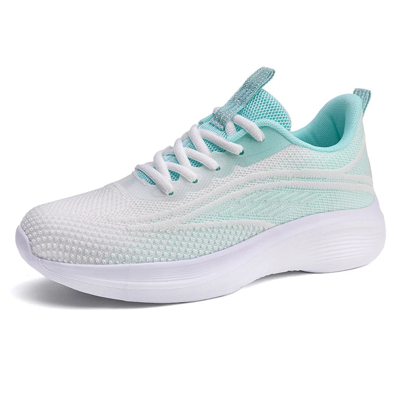 Womens Running Shoes Athletic Outdoor Gym Training Sneakers Walking Tennis Shoes Breathable Sport Fashion Sneakers for Ladies