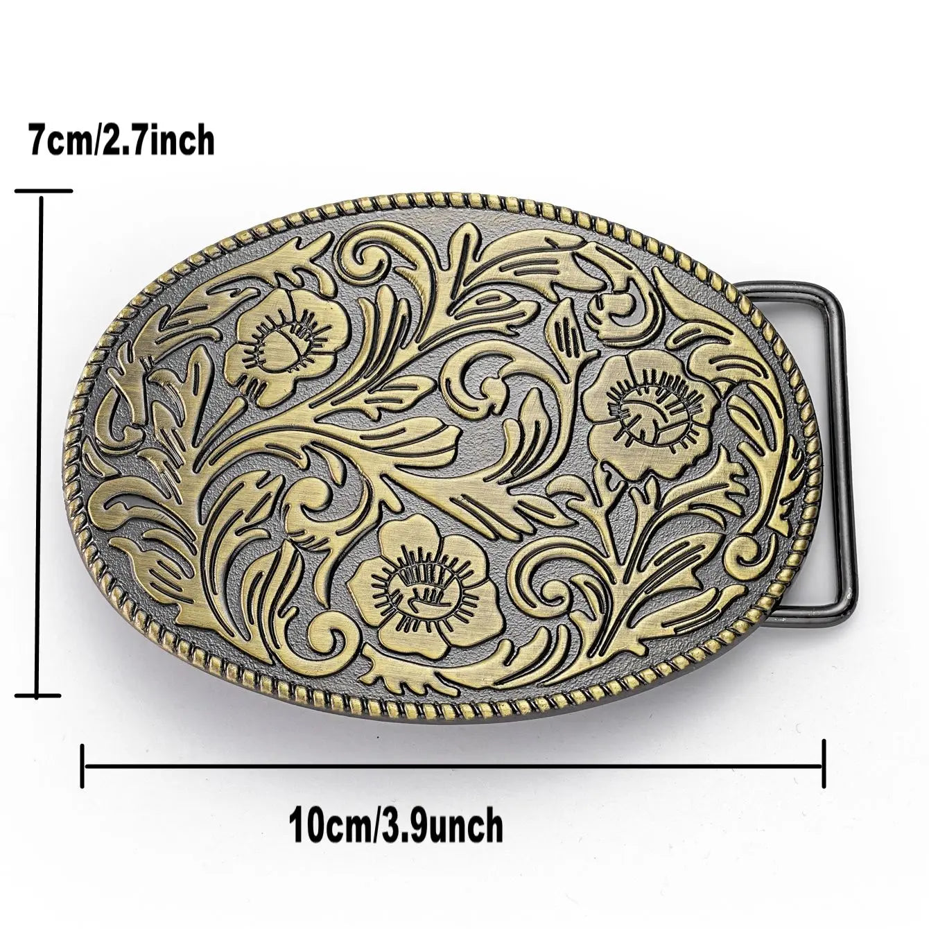Western Denim Alloy Stud buckle - stylish and unique fashion accessory