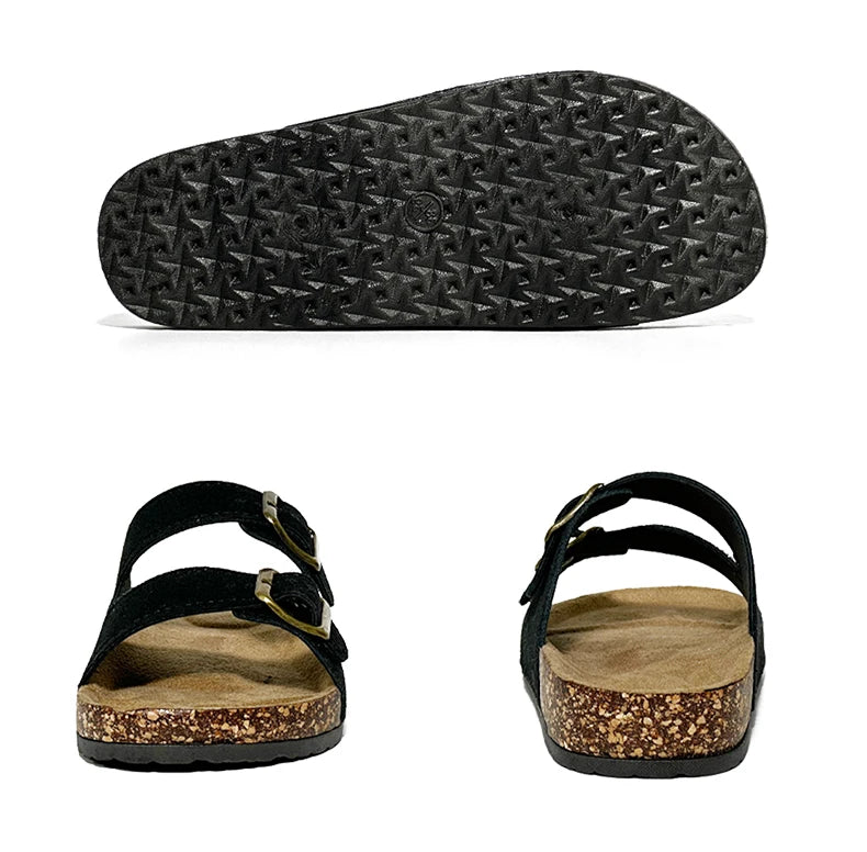 Leather Sandal For Men And Women Beach Sandals 2025 Designer Men's Shoes Women Comfortable Slipper Original Brands Shoes Summer