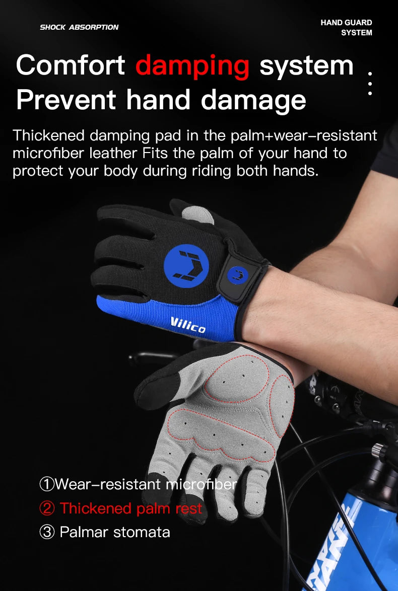 New Outdoor Touch Screen Slip-Proof Gloves Hiking Cycling Mountaineering Men Women Thin Full Finger Camping Gloves