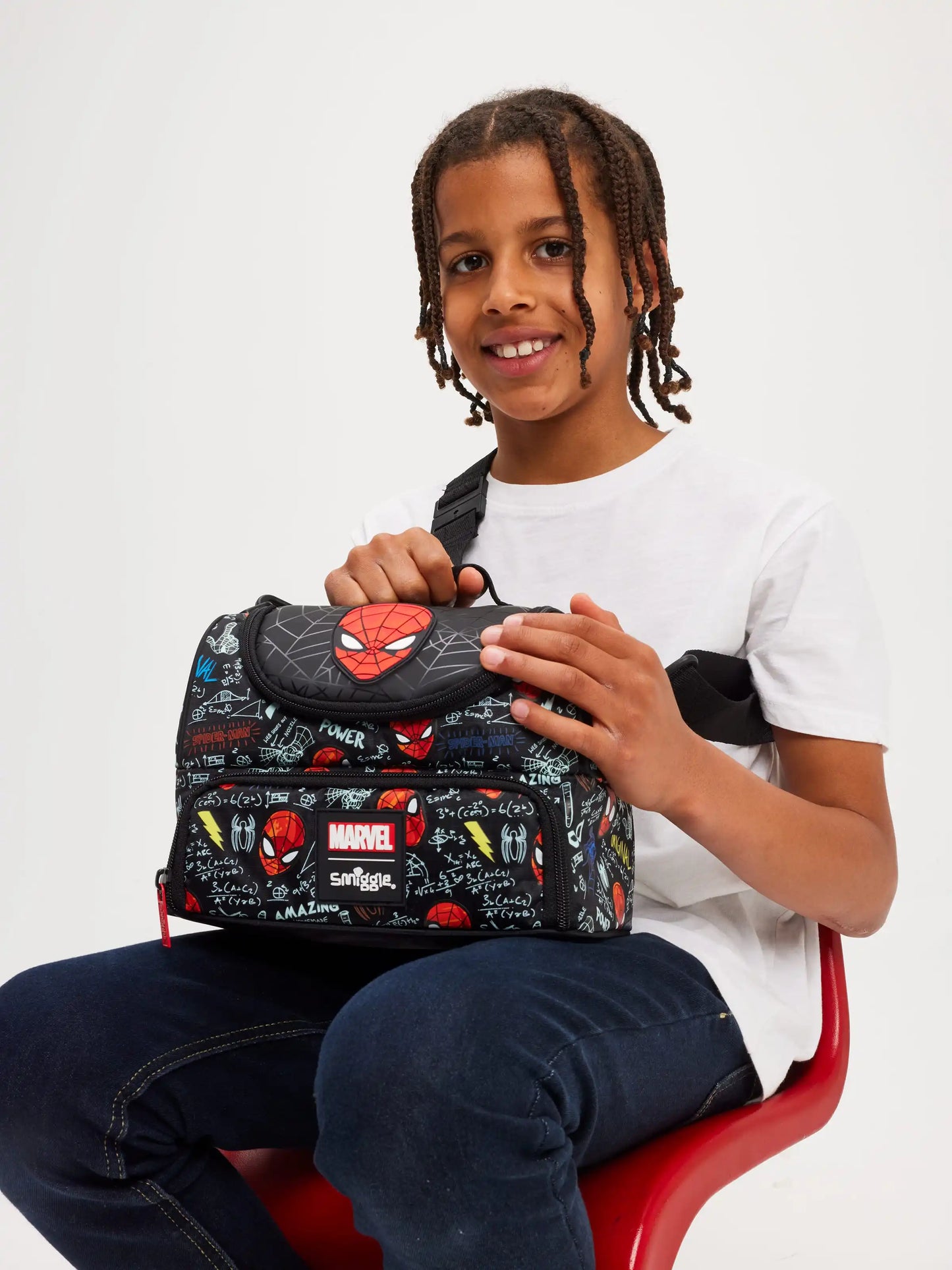 Smiggle Marvel Spider-man Children Stationery Student School Bag Lunch Bag Lunch Box Wallet Pencil Box Water Cup Student Gift