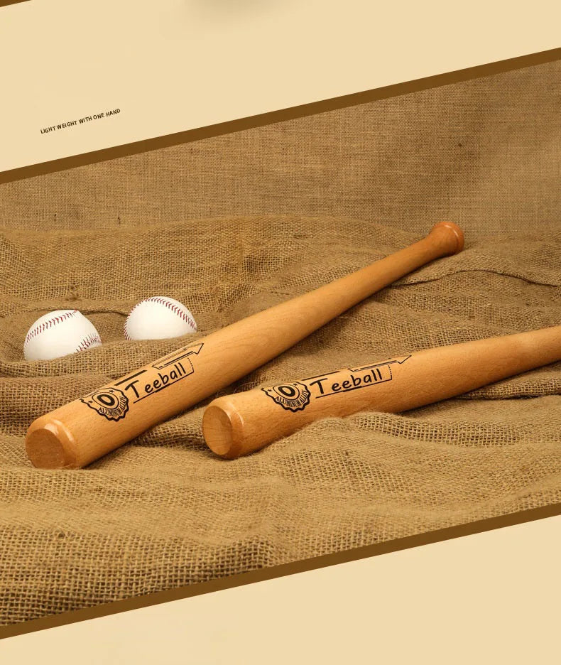 Professional Hardwood Baseball Bat 21-29 Inch Solid Wood for Sports Training Home Car Defense Personal Self-Defense