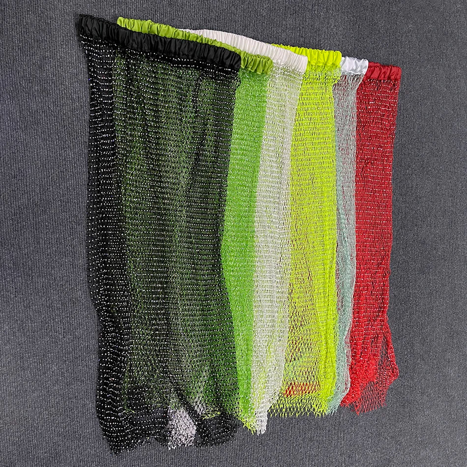 Shiny Crystal Mesh Hollow Split Loose Skirt – Sexy Rhinestone Party Skirt