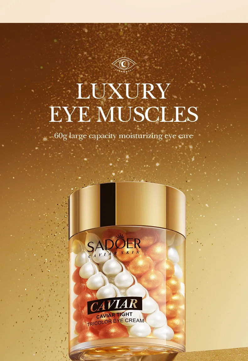 SADOER Caviar Collagen Eye Cream Anti Dark Circles Removal Eye Bags Nourishing Moisturizing Firming Eyes Skin Care Proudcts