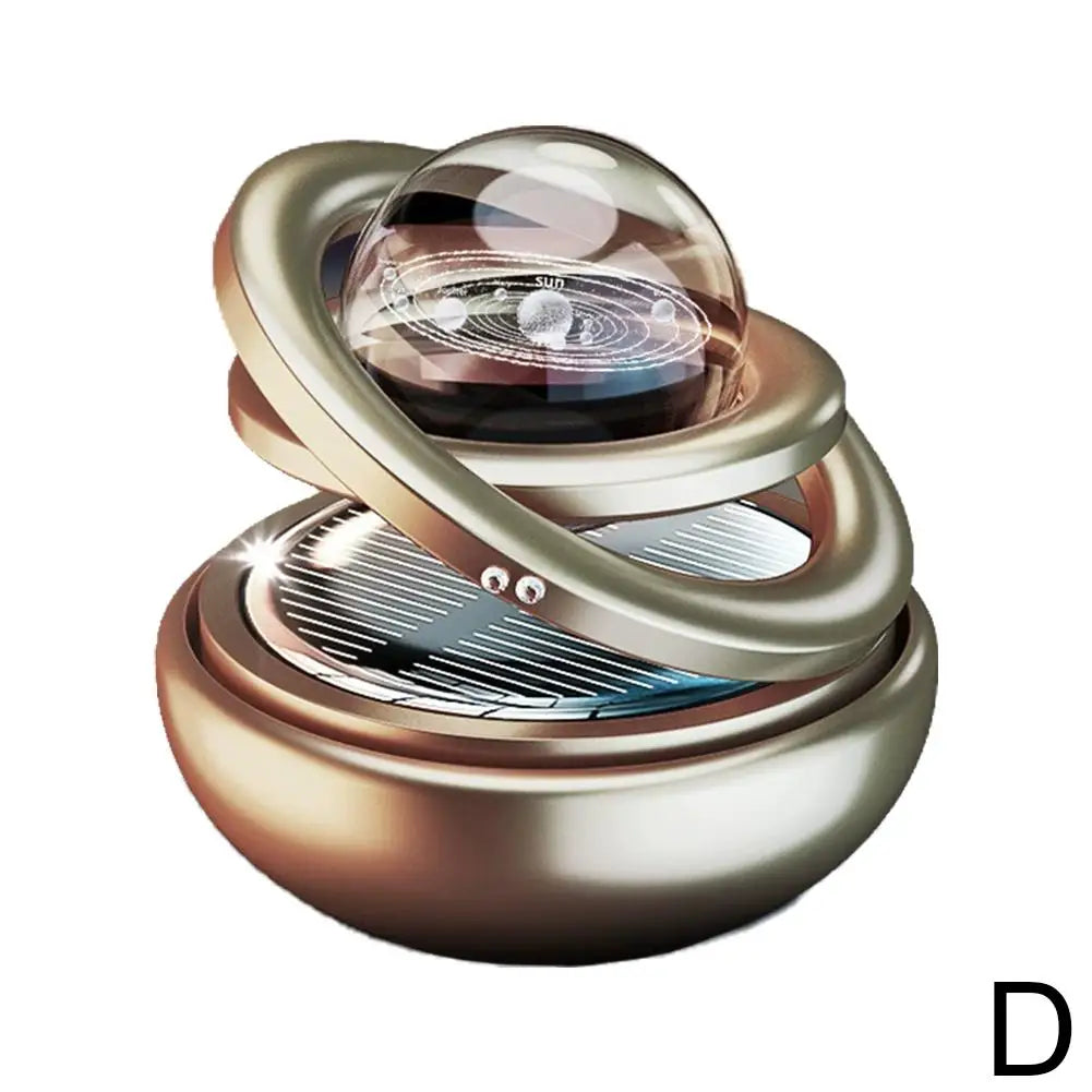 Car Solar Aromatherapy Ornaments Car Double Suspended Crystal Ball Aromatherapy Perfume Ornaments Creative Ornaments