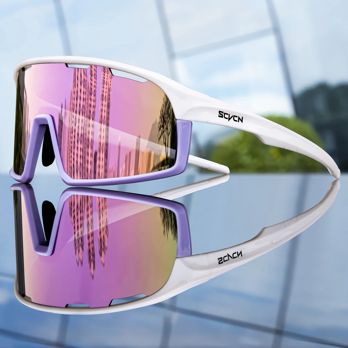 SCVCN New Photochromic Glasses Cycling Sunglasses Men Outdoor Sports Glasses Women Driving Bicycle Eyewear UV400 Hiking Goggles