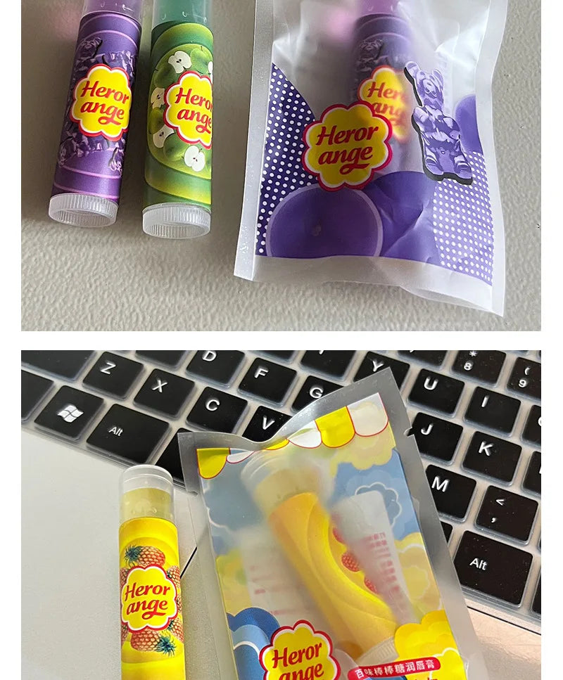 Fruit Moisturizing Lip Balm Grapes Makeup Jelly Lighten Lines Plump Lip Care Lip Tint Nude Lipstick Primer Colorless Lip Care