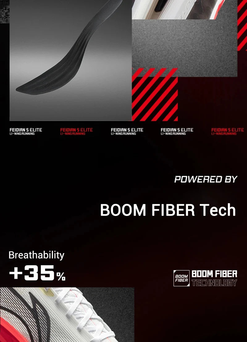 FEIDIAN 5 ELITE Racing Running Shoes – SUPER BOOM Cushioning & Carbon-Fiber Plate