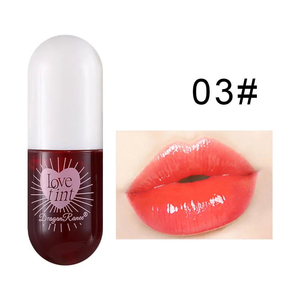 Dragonranee Lip Dye Liquid Lip Glaze Cute Waterproof Non-Stick Liquid Lipstick 6 Colors Available