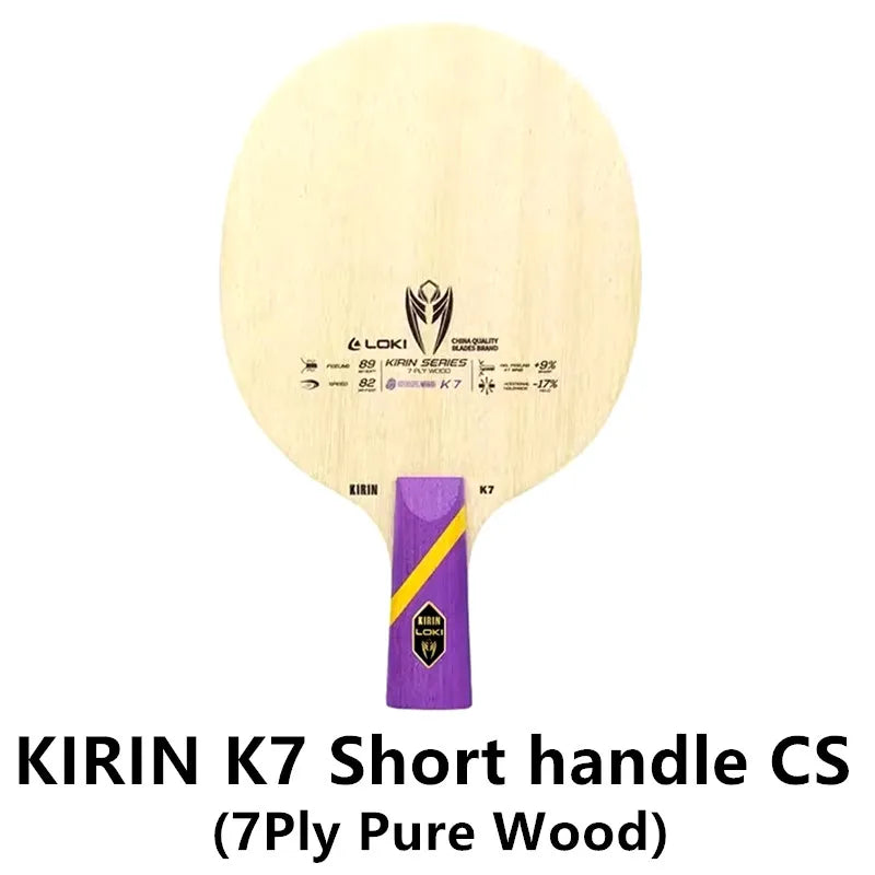 LOKI KIRIN K9 K10 K11 Professional Carbon Fiber OFF+ K7 Pure Wood Table Tennis Blade Original LOKI Ping Pong Blade Bat