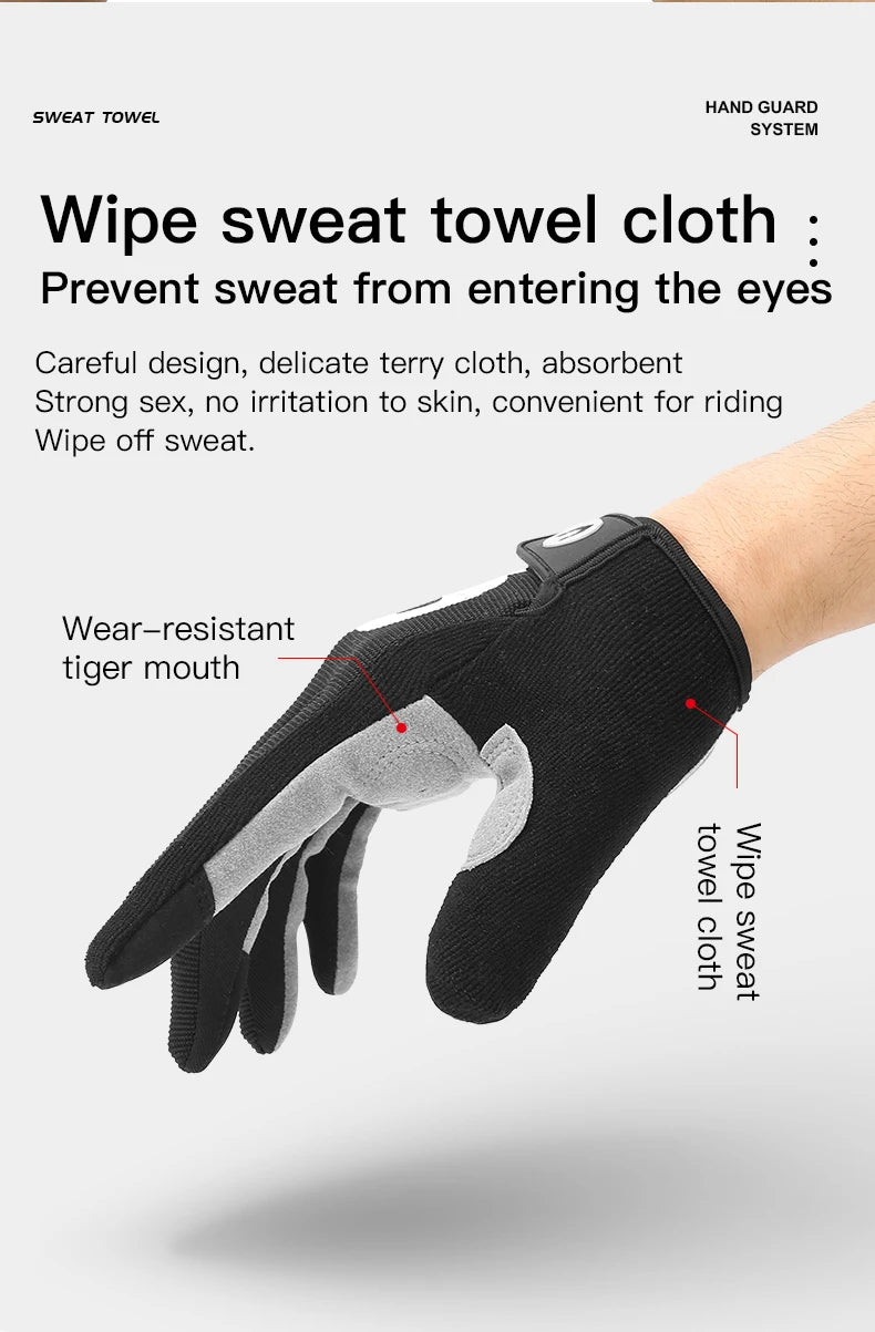 New Outdoor Touch Screen Slip-Proof Gloves Hiking Cycling Mountaineering Men Women Thin Full Finger Camping Gloves