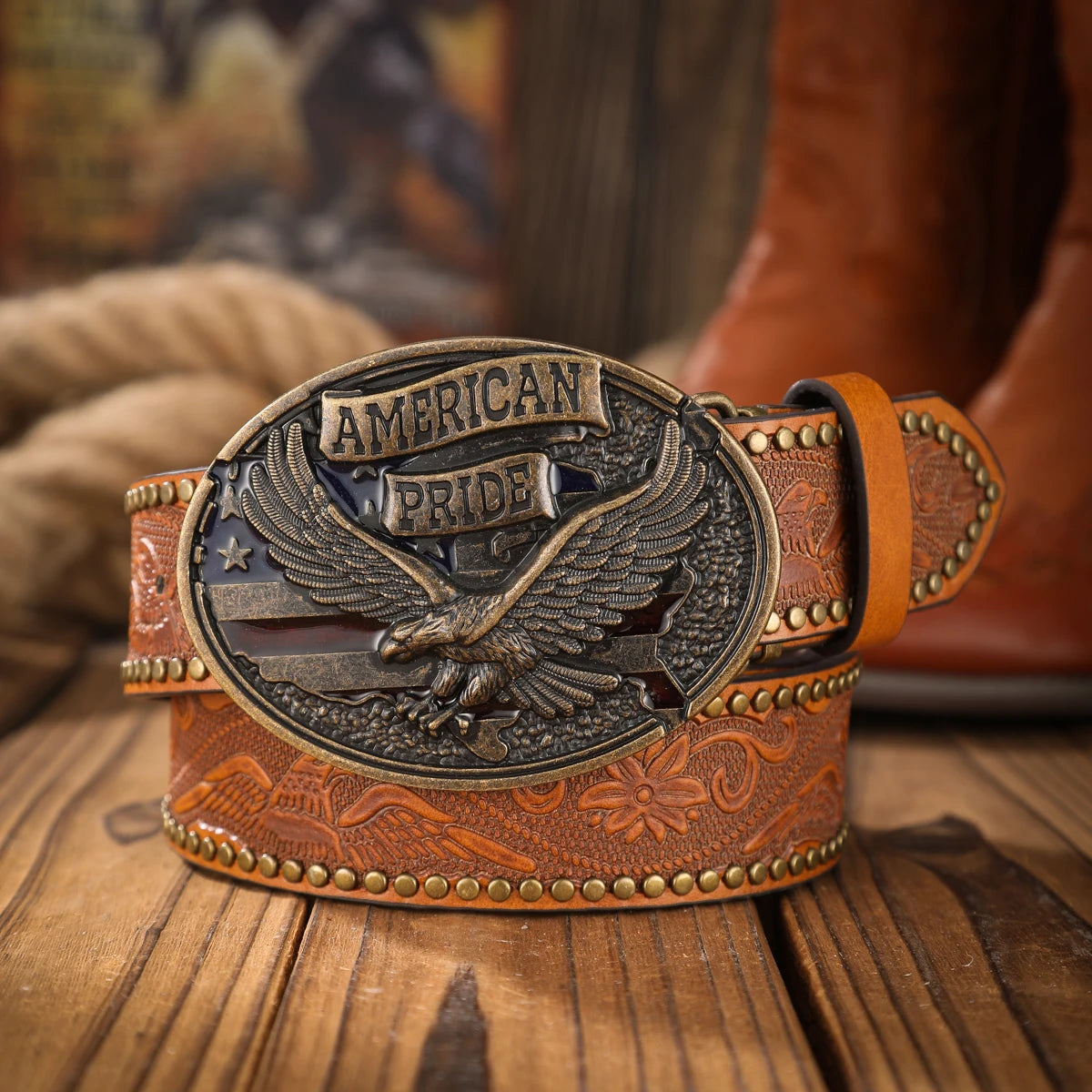 Vintage and fashion collision! PU leather alloy buckle waistband, for both men and women, to create a personalized western styl