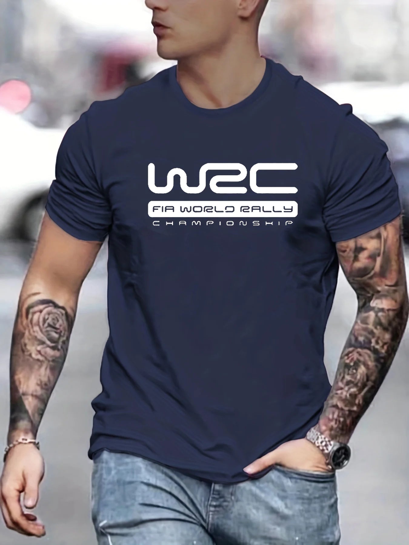 Men's 100% Cotton Casual Letter Printed Short Sleeve T-Shirt