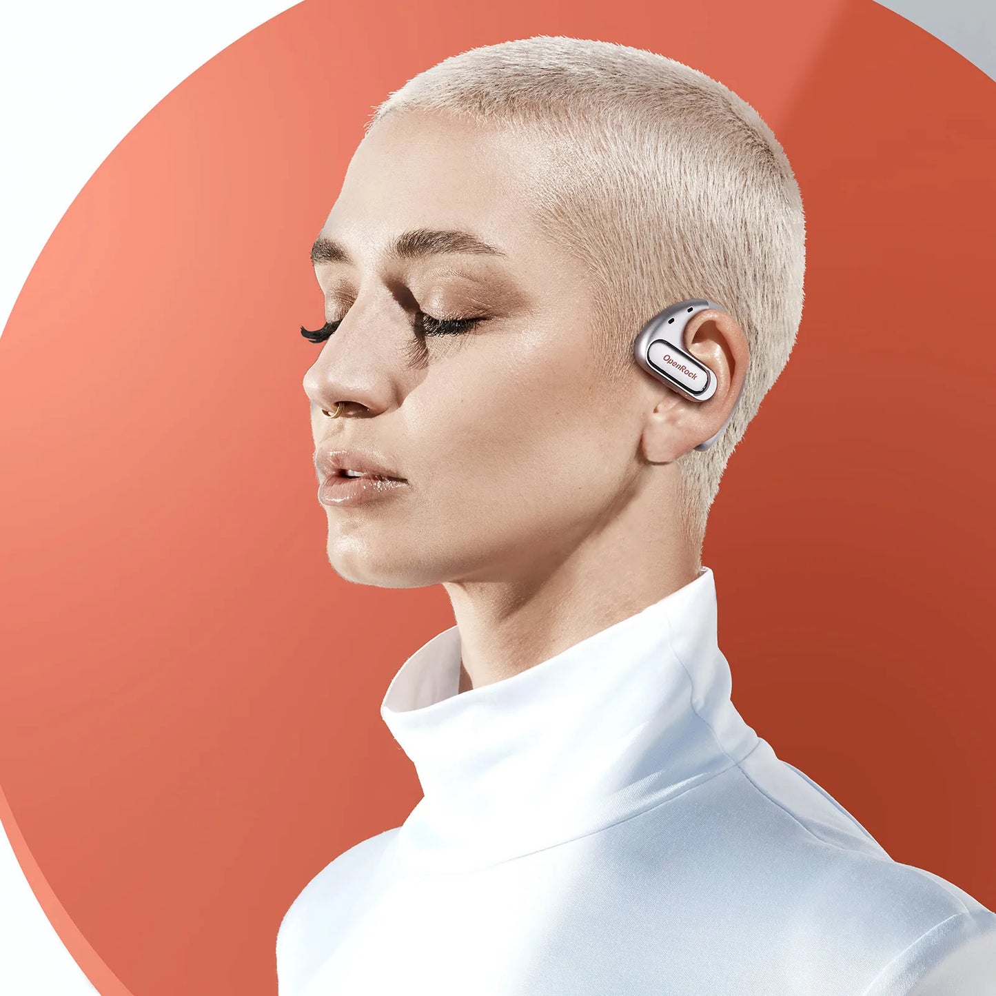 Oneodio OpenRock Pro Open Ear Wireless Headphones Sports Air Conduction Bass Earphones Bluetooth 5.2 Earbuds TWS With 4 Mic ENC