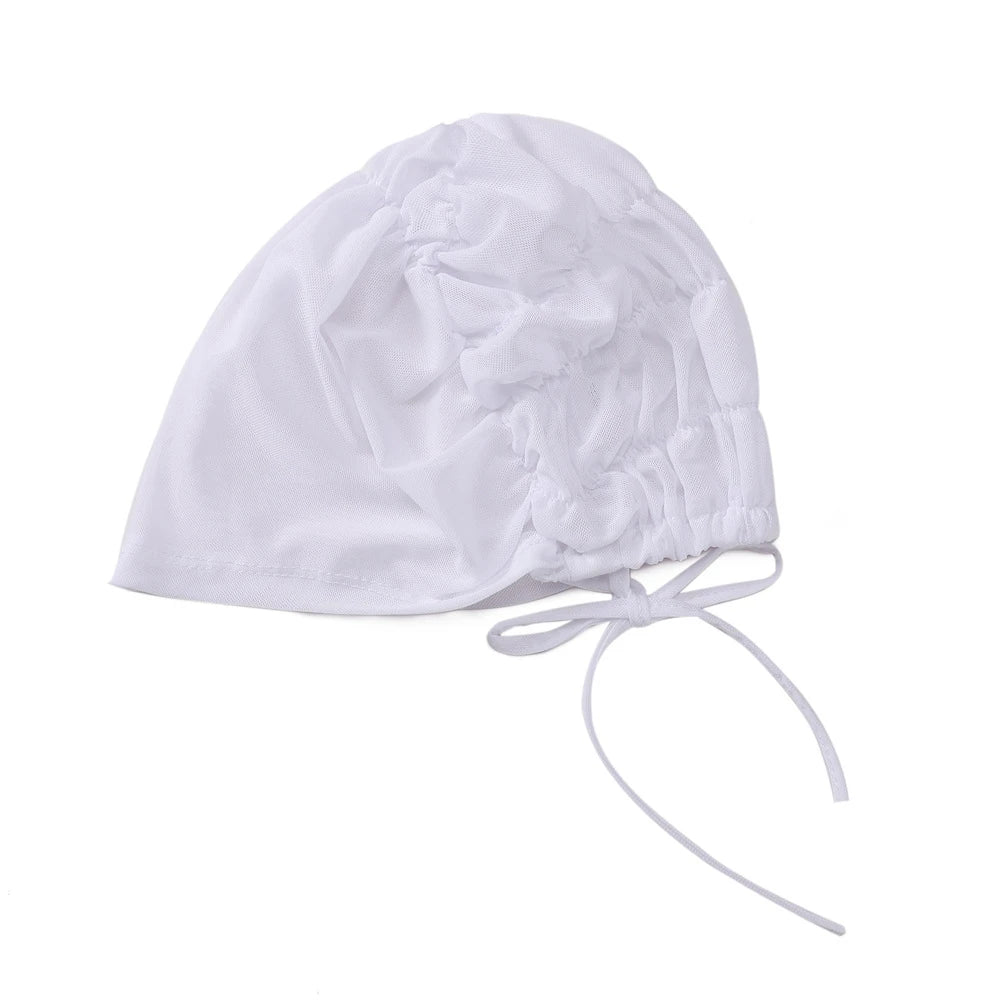 Solid Color Turban Caps for Muslim Women Inner Mesh Hijab Islamic Stretch Underscarf Bonnets Head Wraps Scarves Summer
