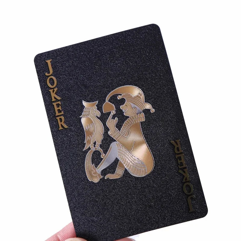 Black Golden Silver Skull Playing Card Game Card Group Waterproof Poker Suit Magic Dmagic Package Board Game Gift Collection
