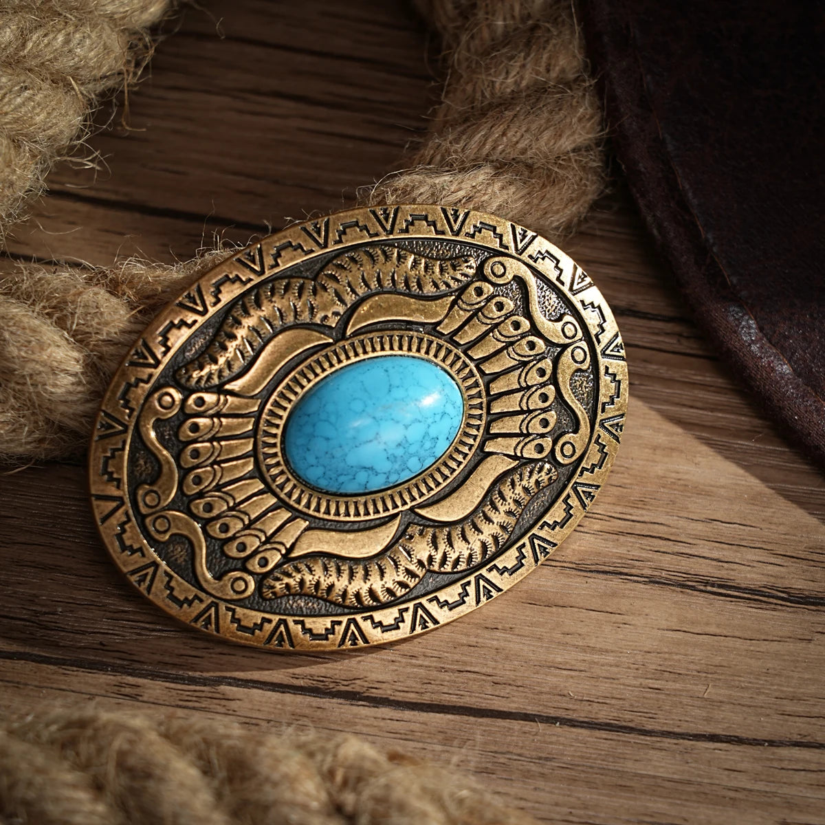 Men & Women-Western-Cowboy-PU Leather-Belts - Vintage Belt Floral Engraved Buckle Belt for Jeans